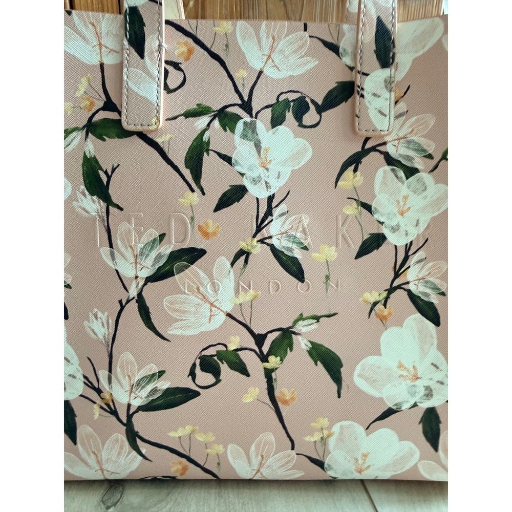 Ted Baker London "The Icon" Pink Floral Tote  Bag NWT - Picture 3 of 13